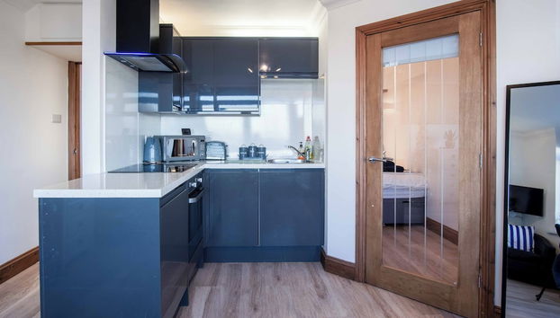 Ocean View - 1 Bedroom - Saundersfoot - Foto 5, Cocina privada