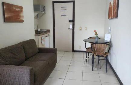 Studio pé na areia, vista, internet e ar - Foto 41