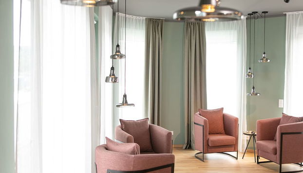 Zona de estar del vestíbulo