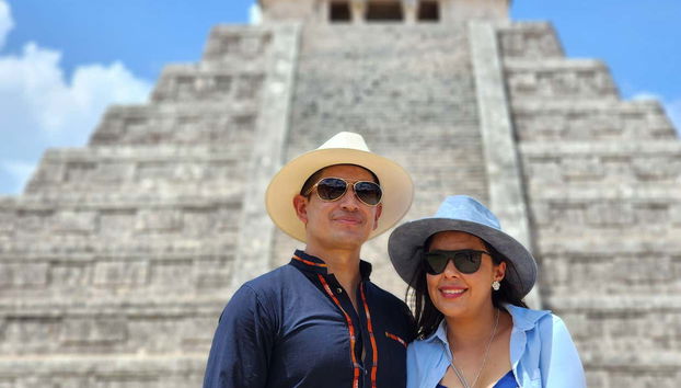 Desfrutando da atividade em casal