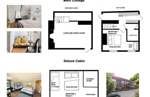 Luxury Cornish Cottage & Modern Cabin with Garden, Central St Agnes - Foto 11