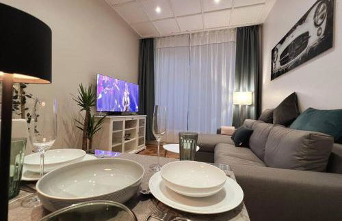 Soul-Apartment Terrasse Privat-Parkplatz Boxspringbett 55Zoll TV WLAN - Foto 6