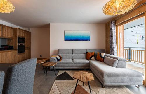 Grand appart haut de gamme 8p, skis aux pieds, vue Mont Blanc, balcon, parking, linge inclus - Foto 2