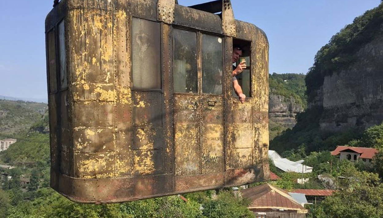 Old cable car cabin