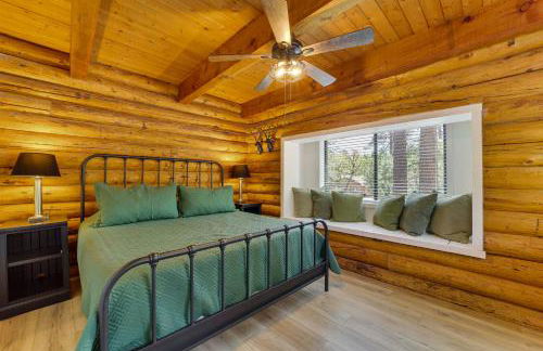 Covered Deck, Private Acreage Log Cabin in Pine - Foto 9