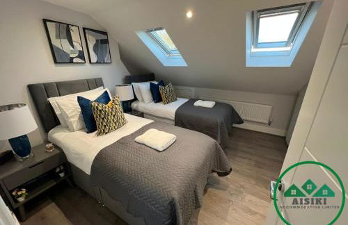 Aisiki Apartments at Stanhope Road, North Finchley, Airconditioned Multiple 2 or 3-Bedroom, Pet Friendly Duplex Flats, King or Twin Beds with Free WiFi - Foto 52