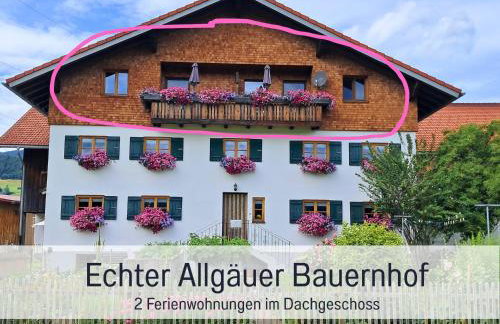 Bauernhof Finkel - Ferienwohnungen mit Balkon - Bergsicht - Traktor mitfahren - Tiere streicheln - entspannter Familienurlaub - zentrale Lage nahe Oberstdorf - Foto 8