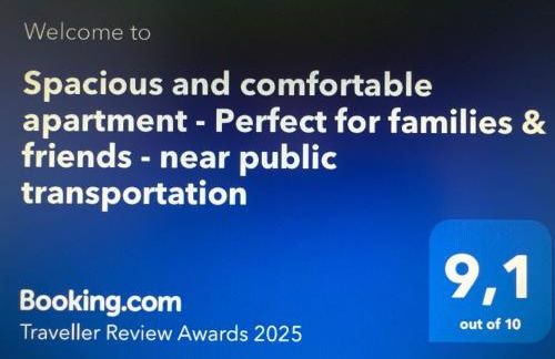 Spacious and comfortable apartment - Perfect for families & friends - near public transportation - Foto 7