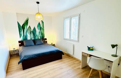 Le Cèdre Enchanté - Maison avec 2 chambres pour 6 personnes climatisée, avec terrasse et BBQ - Foto 11