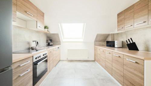 Tolstov Apartments - 3 Room Attic Apartment - Kitchen - 5 min to Messe DUS - Foto 5, stove, dishwasher, heating