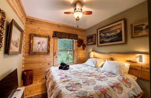 Private Luxury Log Cabin - Foto 31