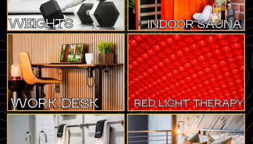 Obsidian 20ft Glass Wall Sauna & Free Parking - Foto 5