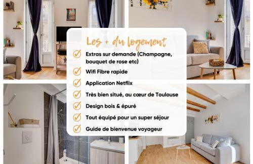 Ô Merveilleux Compans - Centre ville Toulouse - Wifi, TV - Foto 3