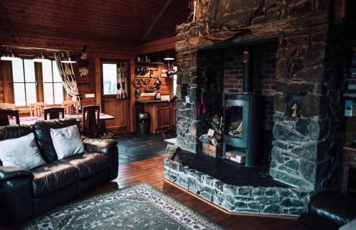 Bothy Cabin -Log cabin in wales - with hot tub - Foto 12