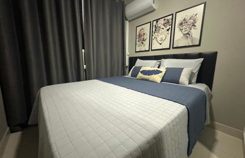 Flats Praia Uberlandia - Apt próximo ao Praia Clube - Area de lazer com Portaria 24 horas, piscina, academia, brinquedoteca, churrasqueira e áreas verdes para caminhadas - Foto 8