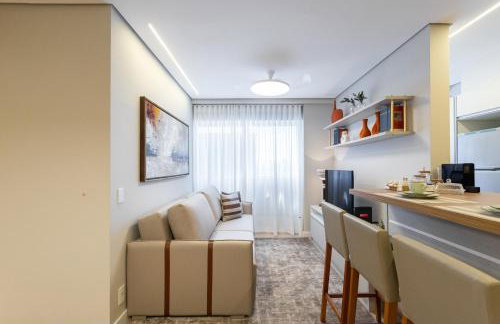 Apto 2qts, Ar Condicionado, Piscina, Churrasqueira, Finamente Mobiliado e Decorado - Foto 4