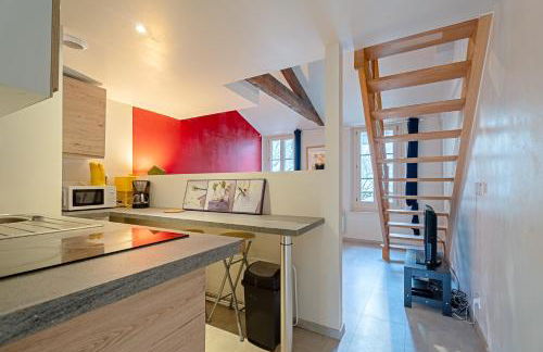 Studio Rennes Centre Wifi Jardin - Foto 6