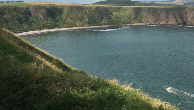 La costa vista dal Castello di Dunnottar