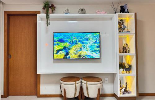 Magnífico APARTAMENTO de Charme - 3 quartos AR CONDICIONADOS SPLIT - Beira Mar, 2 banheiros, 2 Vagas Garagem, 4 Varandas, 2 Elevadores, Redes para Descanso, Wi-Fi, Air Fryer, Disney Plus, HBO Max, Cadeiras de Praia e Caixa Térmica - Photo 36