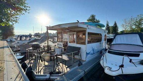 Hausboot in Berlin, festliegend im Yachthafen Schmöckwitz, mit Heizung - Foto 3