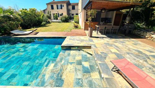 Villa avec piscine à Montolieu - Foto 2, Garden, sunbed, Garden view