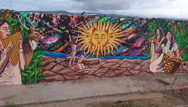 Uno dei murales che vedremo