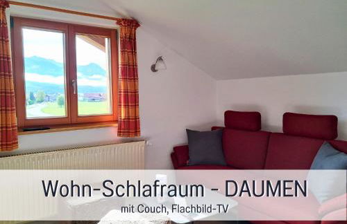 Bauernhof Finkel - Ferienwohnungen mit Balkon - Bergsicht - Traktor mitfahren - Tiere streicheln - entspannter Familienurlaub - zentrale Lage nahe Oberstdorf - Photo 10