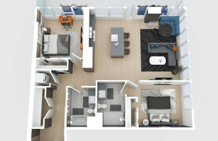 Entire Floor 2BDR w Luxury Amenities Balcony SkyLux Penthouse by AvantStay - Foto 64