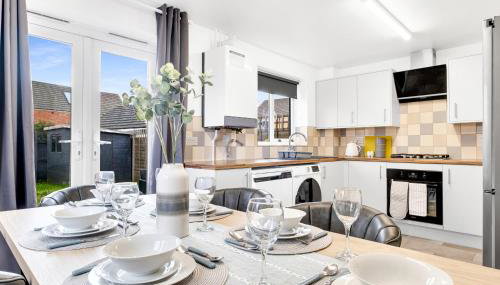 Contractors Retreat 3 bedroom house, sleeps up to 7, free parking - Foto 2, stove, dishwasher, pet friendly, toaster, minibar