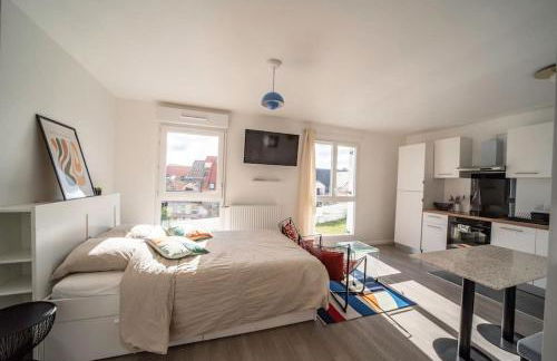 Suite POP 92 proche gare, stade de France, Parking - Foto 16