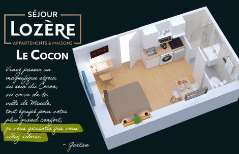 Le Cocon - Netflix/Wifi Fibre - Séjour Lozère - Foto 3