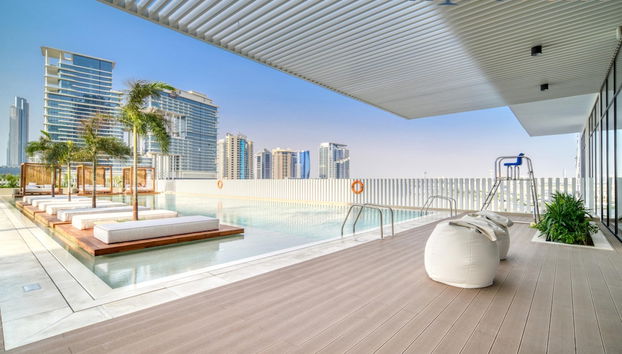 Modern Studio w Balcony in Business Bay - Foto 5, Habitación