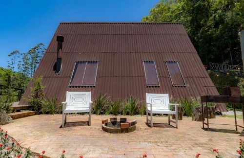 Chale Alcantara Jacuzzi, Lareira e Deck com Vista - Foto 43