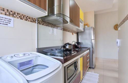 Dois Quartos, Sacada com Churrasqueira, a 400 MTS do Projeto Tamar e 800 MTS do Aquário - Foto 12