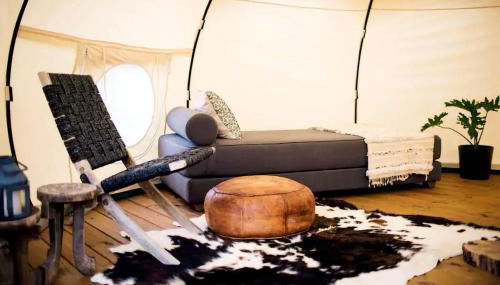 Beautifully Furnished Bell Tent Rental for a Vacation in Elgin, Texas - Foto 2