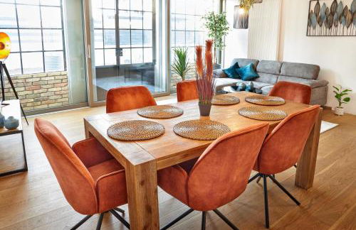 Neu! UPPER ROOM Industrial Loft Domizil mit Dachterrasse & Ausblick - Foto 8