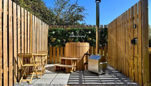 Luxury Shepherds Hut With Wood Fired Hot Tub - Foto 2