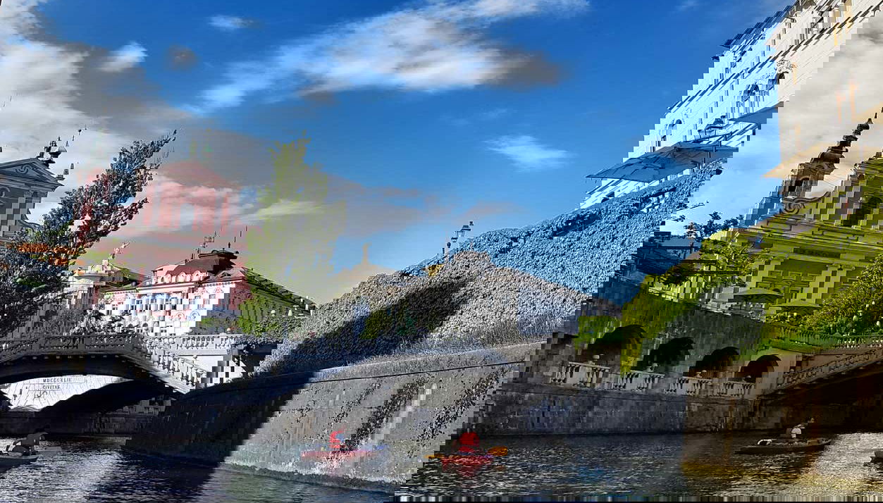 Ponti ed edifici barocchi di Lubiana