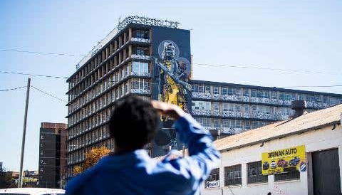 Snapping photos during the tour