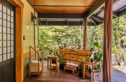 Volcano Tea House Cottage-SpaBath-HotTub-FirePlace - Foto 58