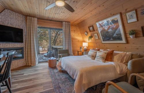 Timber Haven - Cozy A-frame Hot Tub Fireplace - Foto 9