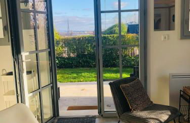 Bel Air Studios-Terrasse couverte-Jardinet-Vue Pont de Normandie-Parking privé - Foto 30