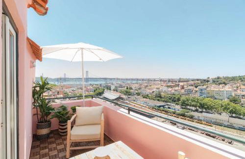 Lisbon Alcantara 1BR with Terrace & City View - Foto 1