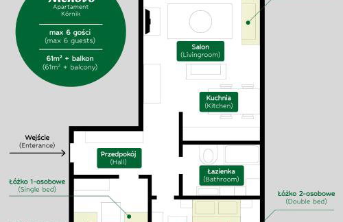 NIENOVO - Apartament Kórnik niedaleko jeziora i widok na Arboretum - Foto 7
