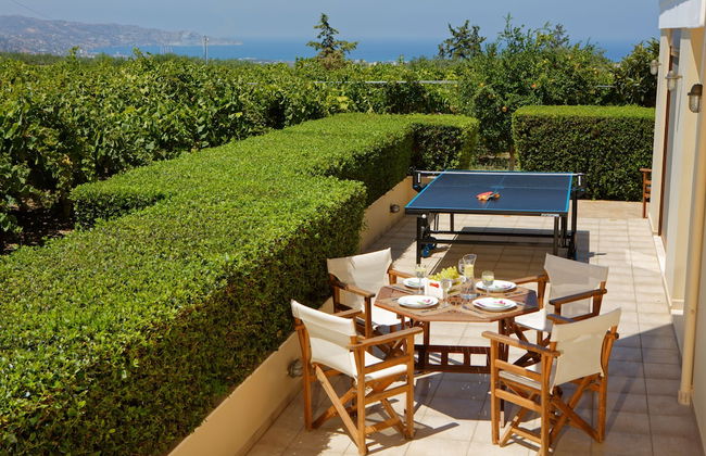 Cretan Vineyard Hill Villa Private Pool, Panoramic View, Beautiful Vineyard - Photo 13