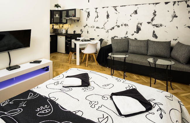 Black & White Apartment by Wenceslas Sq. - Foto 17