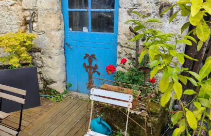 La Maison Bleue de Husseau Ancienne ferme semi-troglodytique 18e siècle - Foto 10