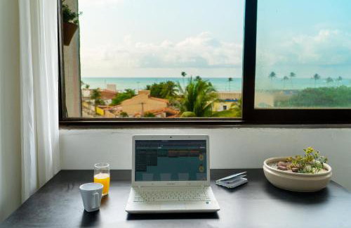 apartamento vista mar 2 quartos estacionamento gratis Netflix e self check in - Foto 19