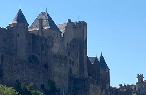 Au pied de la Cité Médiévale, piscine, vue extraordinaire, gîte La Trivala à Carcassonne - Photo 35