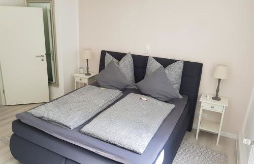 Große, helle Ferienwohnung mit 2 Balkonen auf dem Kastanienhof Oetzen in der Lüneburger Heide - Foto 9